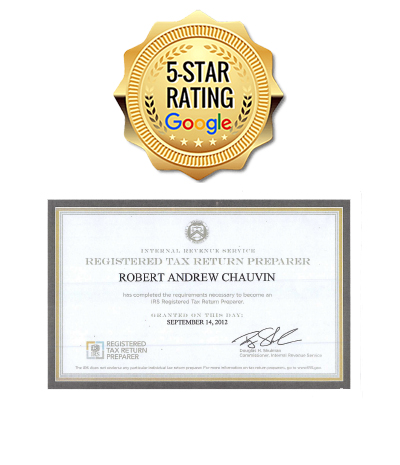 Tax Pro USA, Rob Chauvin - RTRP Income Tax Return Preparation Needs